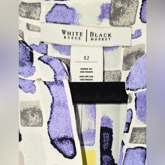 White House Black Market Abstract Midi Dress - Picture 4 of 5